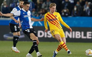 Alaves 0-1 Barcelona: De Jong lập công, Barcelona phả hơi nóng vào Top 4