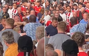 CĐV MU đánh nhau trên khán đài trong trận thua của 'Quỷ đỏ'