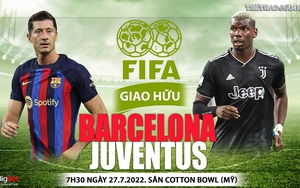Soi kèo nhà cái Barcelona vs Juventus. Nhận định, dự đoán bóng đá Giao hữu CLB (07h30, 27/7)