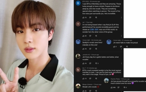 Giọng hát của Jin BTS tại Mỹ nhận 'cơn mưa' lời khen