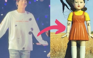 Jin BTS hóa búp bê 'Trò chơi con mực' khiến fan thích thú