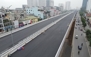 Thông xe cầu cạn Mai Dịch - Nam Thăng Long đúng ngày kỷ niệm Giải phóng Thủ đô