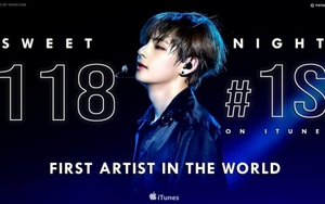 V BTS là nghệ sĩ đầu tiên lập kỷ lục này với iTunes