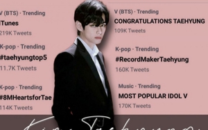 V BTS đứng top trending sau loạt kỷ lục mới