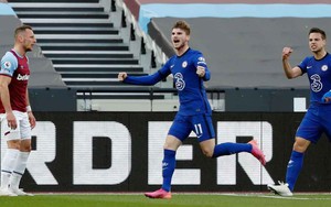 West Ham 0-1 Chelsea: Werner ghi bàn duy nhất giúp Chelsea giành thắng lợi