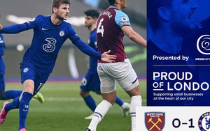 West Ham 0-1 Chelsea: Werner giải cơn khát bàn thắng, Chelsea giành 3 điểm trên sân khách