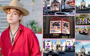 BTS chưa tổ chức hòa nhạc mà hình ảnh V đã tràn ngập quanh SVĐ SoFi