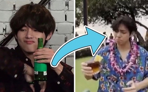 V BTS đi Hawaii, lần đầu tiên uống thứ này và cảm giác...