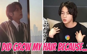 Jin BTS tiết lộ lý do nuôi tóc dài, sẽ để chạm đất?
