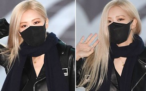 Rosé Blackpink khiến fan không rời mắt khi tới sân bay Incheon