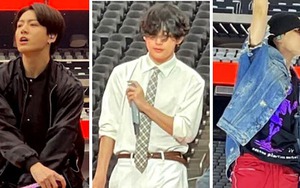 Đi thử âm thanh cho concert ở Las Vegas mà cũng diện đồ ‘chat’ vậy sao BTS