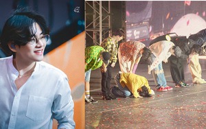 Netizen rần rần bình luận về hành động cúi đầu của V BTS tại concert ở Las Vegas