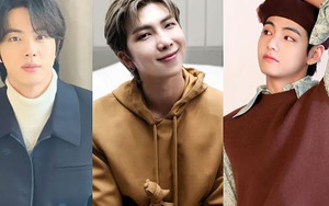 Khi Jin, RM và V - 3 chàng họ Kim của BTS diện đồ giống hệt nhau