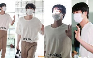 Netizen ‘điên đảo’ bình luận vẻ ngoài sân bay của Jin BTS trên đường tới Nhà Trắng