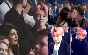 Bắt gặp ánh mắt Jimin BTS nhìn ngắm Priyanka Chopra và sau đó ngượng đỏ mặt vì …