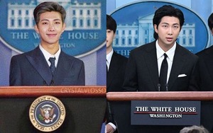 Không thể ngờ bức ảnh fan ‘chế’ RM BTS tại Nhà Trắng đã trở thành hiện thực