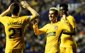 Video clip highlights bàn thắng trận Levante 0-5 Atletico Madrid