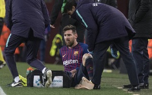 VIDEO Barca 2-2 Valencia: Barca hòa ‘hú vía’, Messi chấn thương, có thể nghỉ trận 'Kinh điển'