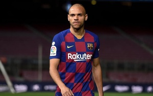 Barcelona: Braithwaite nói gì về chuyện xin mang áo số 10 của Messi?