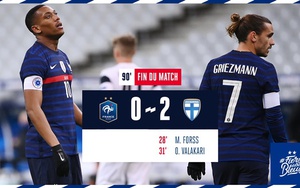 Pháp 0-2 Phần Lan: Pogba mờ nhạt, Les Bleus thua sốc sân nhà