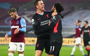 West Ham 1-3 Liverpool: Salah lập cú đúp, Liverpool áp sát MU