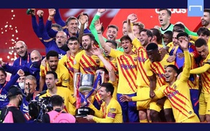 Barca đoạt cúp Nhà Vua: ‘Siêu nhân’ Messi trở lại
