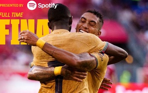 Barcelona 2-0 New York RB: Lewandowski mờ nhạt, Barca thắng nhờ Dembele và Raphinha