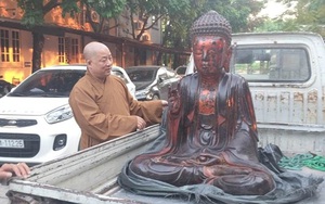 Tượng cổ chùa Pháp Vân được tìm thấy sau gần 2 tháng bị đánh cắp