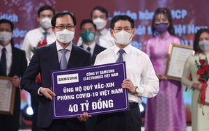 Samsung Việt Nam ủng hộ 56 tỷ đồng cho hoạt động phòng chống dịch Covid-19