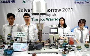 'Máy tái chế khẩu trang y tế' giành giải nhất tại cuộc thi Solve for Tomorrow 2021