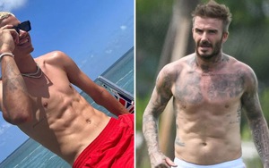 Con trai Beckham khoe body '6 múi' đẹp như bố trên du thuyền