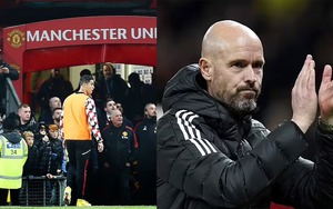 Ronaldo bỏ về trước trận MU vs Tottenham, Ten Hag nhắn 'để mai tính'