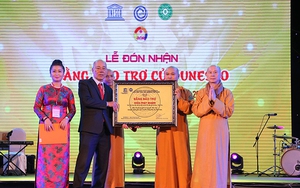 Chùa Phật Quang nhận bằng bảo trợ của Liên hiệp các Hội UNESCO Việt Nam