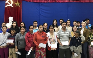 Đỗ Mỹ Linh, Tiểu Vy, Lương Thuỳ Linh đến miền Trung tặng quà người dân gặp khó khăn sau bão lũ