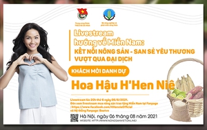 H’Hen Niê livestream 'Kết nối nông sản - San sẻ yêu thương' để 'Hướng về miền Nam'