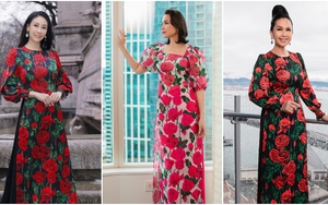 Loạt sao Việt diện áo dài vi vu trên đất Mỹ