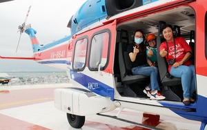 Khởi động tour 'Ngắm Thành phố Hồ Chí Minh từ trên cao' bằng trực thăng