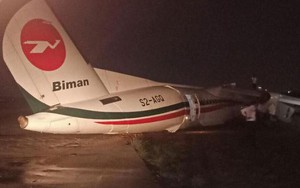 Máy bay Bangladesh chệch khỏi đường băng, nứt vỡ khi hạ cánh ở Myanmar