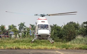 Chùm ảnh: Màn trình diễn hoành tráng của hai trực thăng Nga trên bầu trời Hà Nội