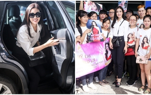 Khán giả nô nức ở sân bay tiễn Đỗ Mỹ Linh lên đường đi thi Hoa hậu Thế giới
