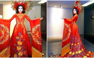 Trang phục dân tộc của Á hậu Huyền My ở Hoa hậu Hòa bình Thế giới gây tranh cãi