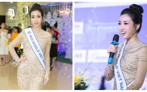 Đỗ Mỹ Linh rạng ngời trước giờ lên đường 'chinh chiến' Hoa hậu Thế giới