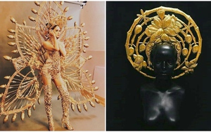 Trang phục dân tộc nặng 55kg của Hương Giang Idol tại Hoa hậu Chuyển giới Quốc tế 2018 có gì?