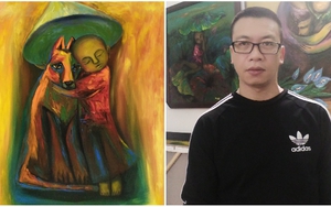 Nguyễn Hiển và năng lượng hạnh phúc lan truyền qua từng nét vẽ