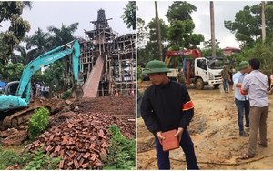 Hà Nội: Đang cưỡng chế phá dỡ 'cung điện' xây trái phép tại Ba Vì