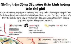 Những trận động đất, sóng thần kinh hoàng trên thế giới