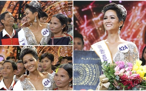 Bố mẹ H'Hen Niê mặc trang phục Ê-đê lên sân khấu chúc mừng con gái