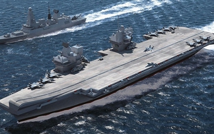 VIDEO: Sức mạnh 'vô đối' của tàu sân bay lớn nhất châu Âu vừa mới hạ thủy