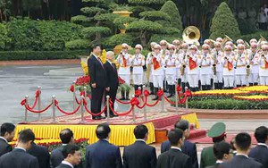Tổng Bí thư Nguyễn Phú Trọng chủ trì Lễ đón chính thức Chủ tịch Trung Quốc Tập Cận Bình