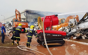 Vụ cháy nhà máy sơ sợi ở Quảng Ninh: Nhà kho 8.500m2 bị sụp đổ hoàn toàn